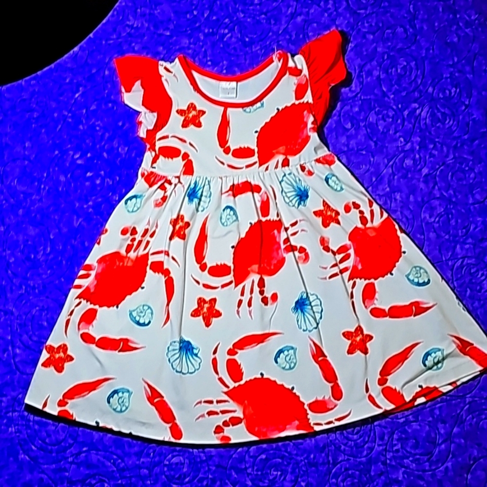 Penelope Plumm Crab Twirl Dress